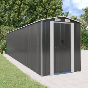 Gossi sopron de gradina, antracit, 192x855x223 cm, otel galvanizat
