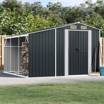 Gossi sopron de gradina, antracit, 277x279x179 cm, otel galvanizat