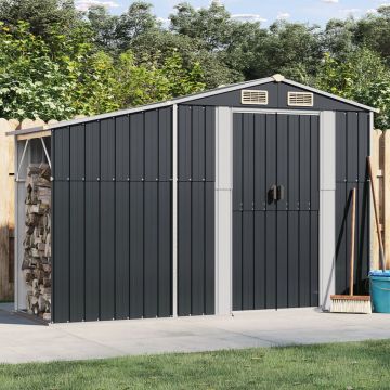 Gossi sopron de gradina, antracit, 277x93x179 cm, otel galvanizat