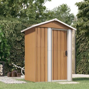 Gossi sopron de gradina, maro, 126x97,5x177 cm, otel zincat