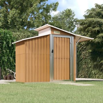 Gossi sopron de gradina, maro, 270x130x208,5 cm, otel galvanizat