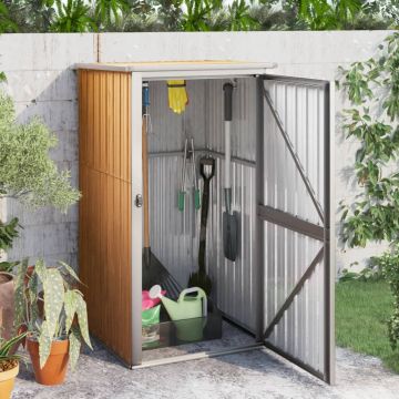Gossi sopron de gradina, maro, 88x89x161 cm, otel galvanizat