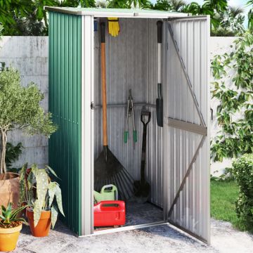 Gossi sopron de gradina, verde, 118,5x97x209,5 cm, otel zincat
