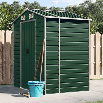 Gossi sopron de gradina, verde, 191x130x198 cm, otel galvanizat