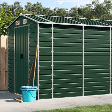 Gossi sopron de gradina, verde, 191x725x198 cm, otel zincat