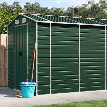 Gossi sopron de gradina, verde, 191x810x198 cm, otel zincat