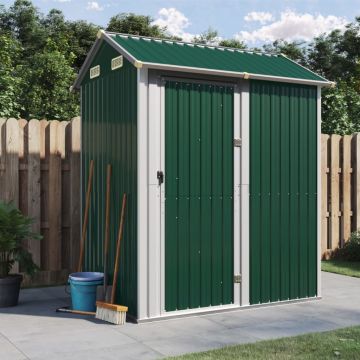 Gossi sopron de gradina, verde, 192x152,5x237 cm, otel zincat