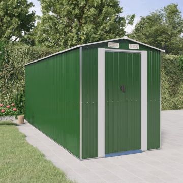 Gossi sopron de gradina, verde, 192x523x223 cm, otel zincat