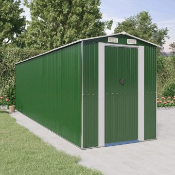 Gossi sopron de gradina, verde, 192x689x223 cm, otel zincat
