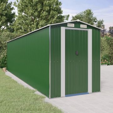 Gossi sopron de gradina, verde, 192x772x223 cm, otel zincat
