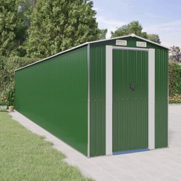 Gossi sopron de gradina, verde, 192x938x223 cm, otel zincat
