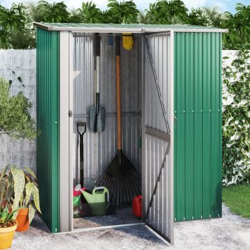 Gossi sopron pentru gradina, verde, 180,5x97x209,5 cm, otel zincat