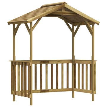Gossi sopron pentru gratar, 163,5x93x210 cm, lemn de pin tratat
