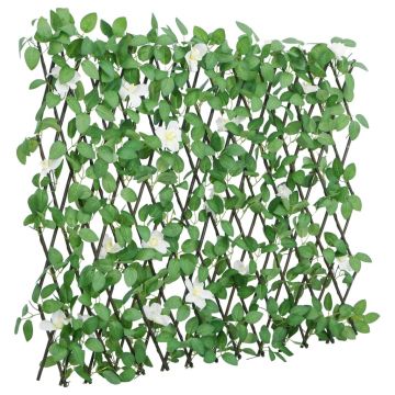 Gossi spalier cu iedera artificiala, extensibil, verde, 186x30 cm