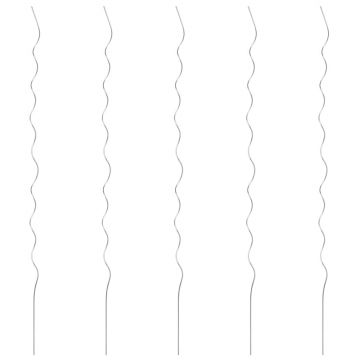 Gossi spirale pentru suport plante, 5 buc., 170 cm, otel galvanizat