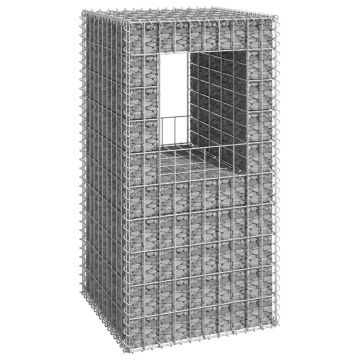 Gossi stalp cos gabion, 50x50x100 cm, fier