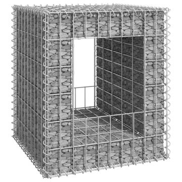 Gossi stalp cos gabion, 50x50x60 cm, fier