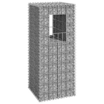 Gossi stalp tip cos gabion, 40x40x100 cm, fier