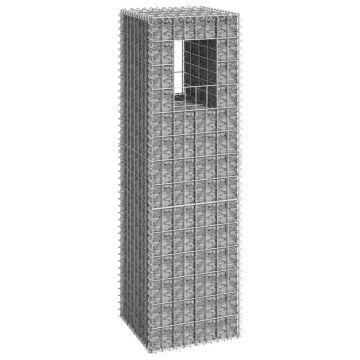 Gossi stalp tip cos gabion, 40x40x140 cm, fier