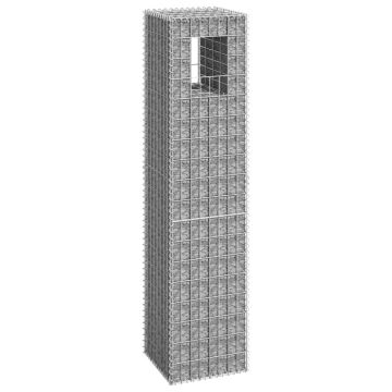 Gossi stalp tip cos gabion, 40x40x180 cm, fier