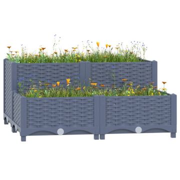 Gossi strat inaltat, 80x80x38 cm, polipropilena