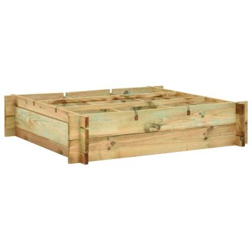 Gossi strat inaltat, 90 x 90 x 20 cm, lemn impregnat