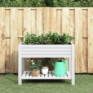 Gossi strat inaltat, alb, 110x45x79 cm, polipropilena