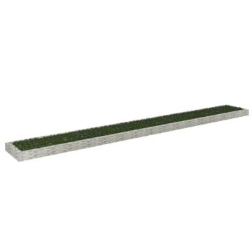 Gossi strat inaltat de gabion, 800x100x20 cm, otel galvanizat
