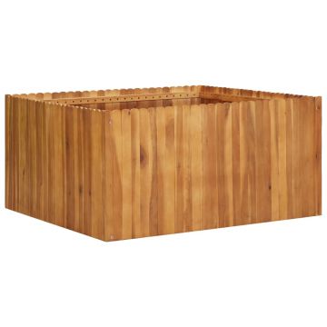 Gossi strat inaltat de gradina, 100x100x50 cm, lemn masiv de acacia