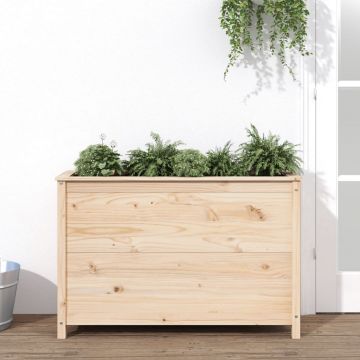 Gossi strat inaltat de gradina, 119,5x40x78 cm, lemn masiv de pin