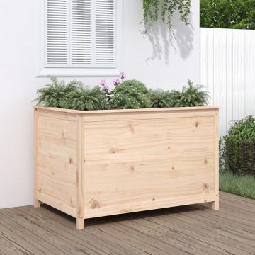 Gossi strat inaltat de gradina, 119,5x82,5x78 cm, lemn masiv de pin