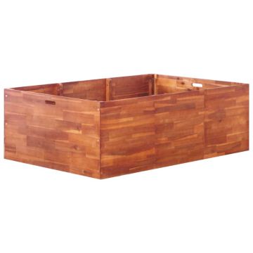 Gossi strat inaltat de gradina, 150 x 100 x 50 cm, lemn de acacia