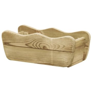 Gossi strat inaltat de gradina, 50x18x18 cm, lemn de pin tratat