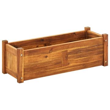 Gossi strat inaltat de gradina, 76 x 27,6 x 25 cm, lemn de acacia