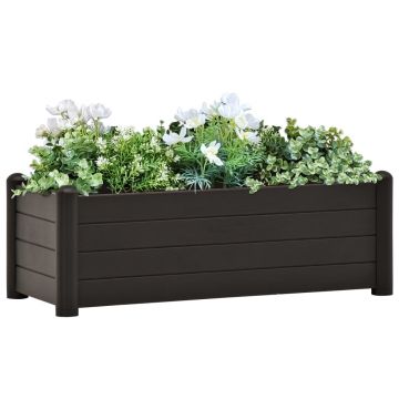 Gossi strat inaltat de gradina, antracit, 100 x 43 x 35 cm, pp