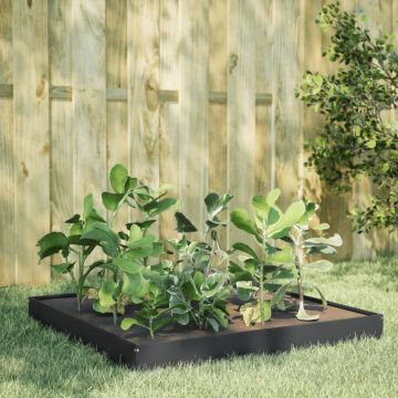Gossi strat inaltat de gradina, antracit, 100x100x18,5 cm, otel