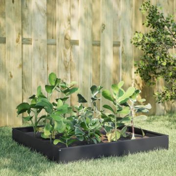 Gossi strat inaltat de gradina, antracit, 100x100x26 cm, otel