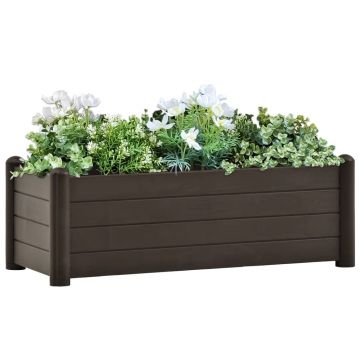 Gossi strat inaltat de gradina, cafeniu, 100 x 43 x 35 cm, pp