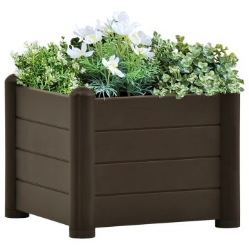Gossi strat inaltat de gradina, cafeniu, 43x43x35 cm, pp