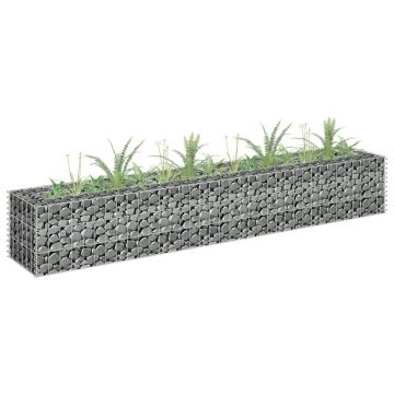 Gossi strat inaltat gabion, 180 x 30 x 30 cm, otel galvanizat