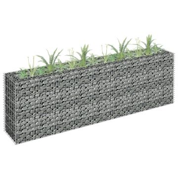 Gossi strat inaltat gabion, 180 x 30 x 60 cm, otel galvanizat