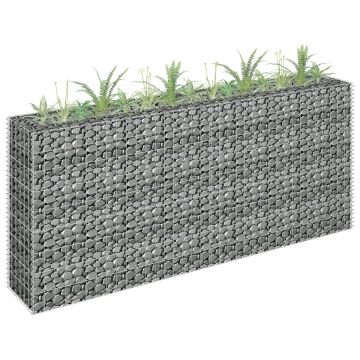Gossi strat inaltat gabion, 180 x 30 x 90 cm, otel galvanizat