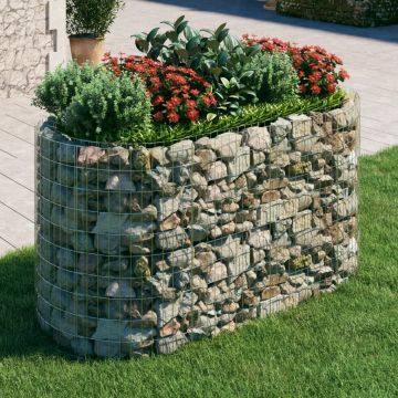 Gossi strat inaltat gabion, 200x100x100 cm, fier galvanizat