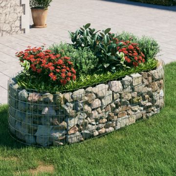 Gossi strat inaltat gabion, 200x100x50 cm, fier galvanizat