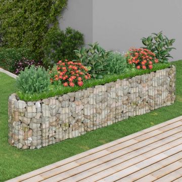 Gossi strat inaltat gabion, 260x50x50 cm, fier galvanizat
