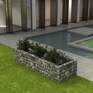 Gossi strat inaltat gabion, 270 x 90 x 50 cm, otel