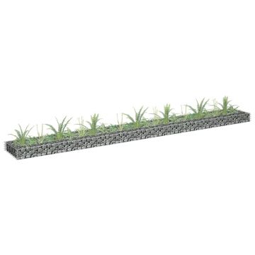Gossi strat inaltat gabion, 270x30x10 cm, otel galvanizat