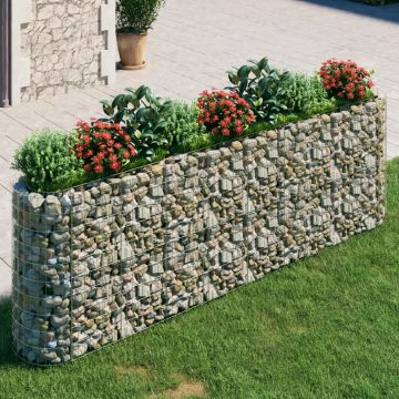 Gossi strat inaltat gabion, 330x50x100 cm, fier galvanizat