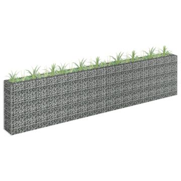 Gossi strat inaltat gabion, 360 x 30 x 90 cm, otel galvanizat