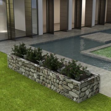 Gossi strat inaltat gabion, 360 x 90 x 50 cm, otel